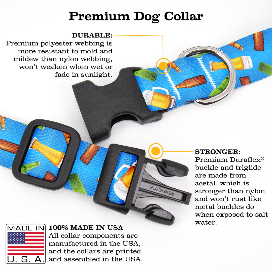 Beer Dog Collar - Made in USA