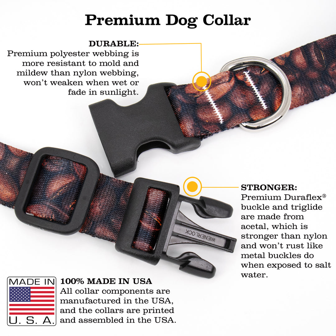 Coffee Beans Dog Collar - Made in USA