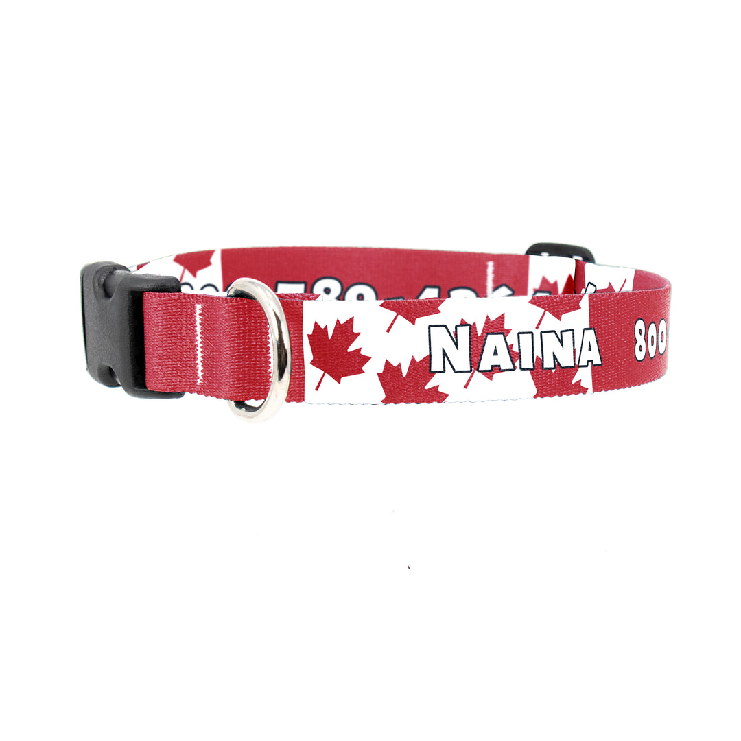 Custom Personalized Dog Collars - Flag Designs - Made in USA - Buttonsmith Inc.