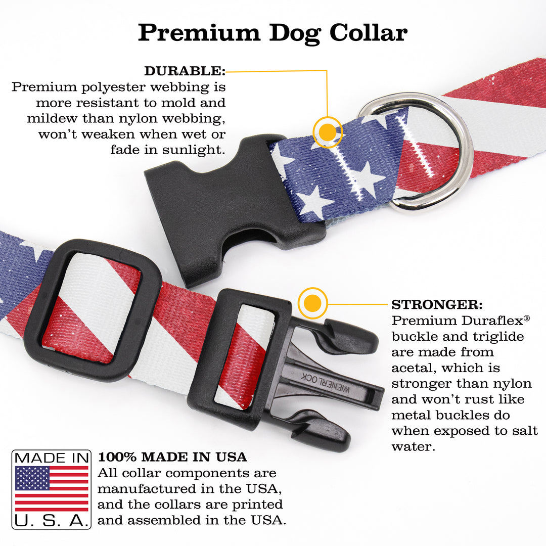 Flags Old Glory Dog Collar - Made in USA