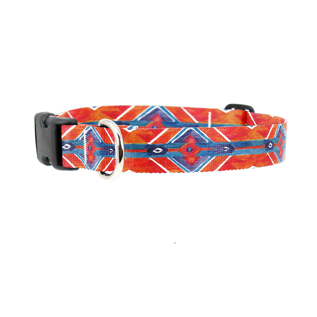 Ikat Blanket Dog Collar - Made in USA