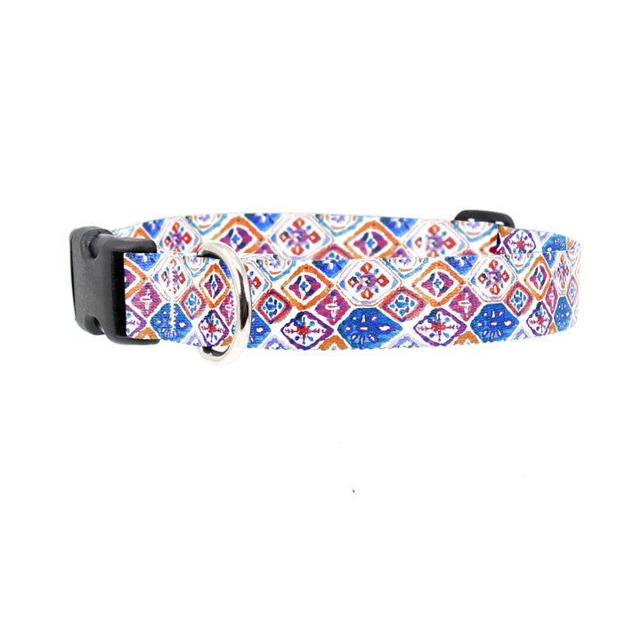 Ikat Mosaic Dog Collar - Made in USA