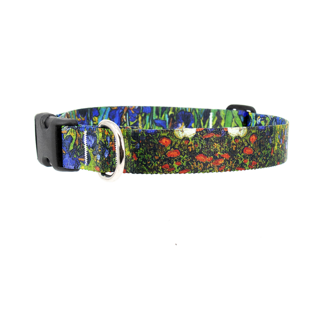 VanGogh Iris Dog Collar - Made in USA