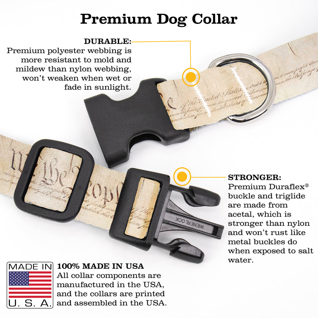 We the People Dog Collar - Made in USA