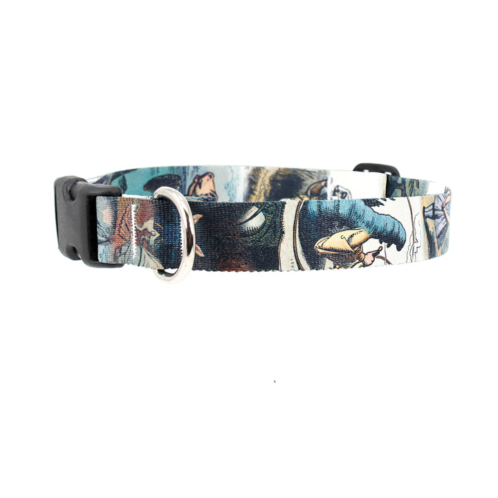 Alice in Wonderland Dog Collar - Made in USA