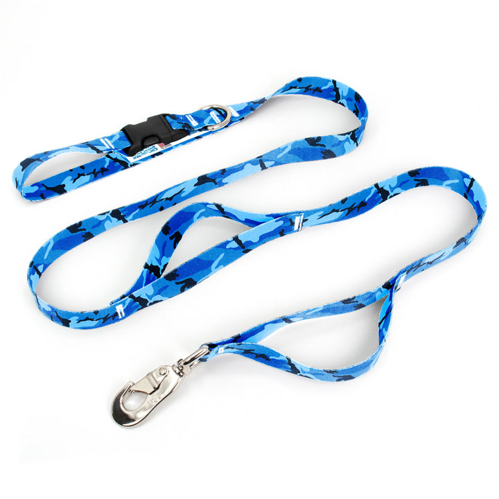 Blue Camo Fab Grab Leash - Made in USA