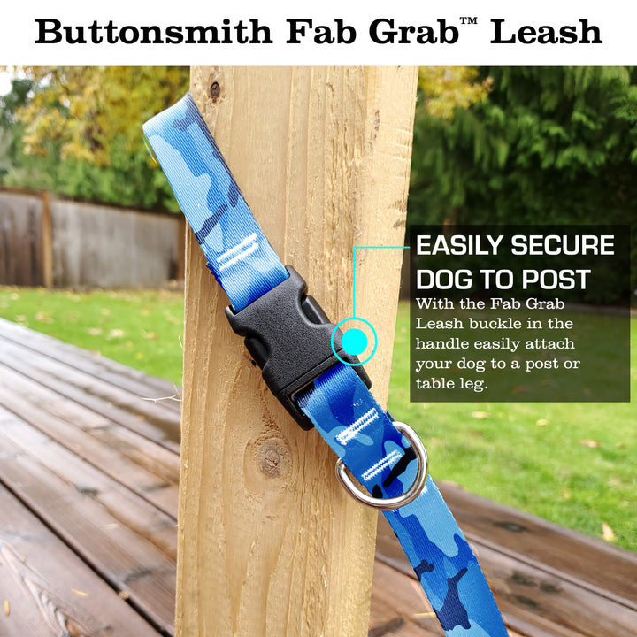 Blue Camo Fab Grab Leash - Made in USA