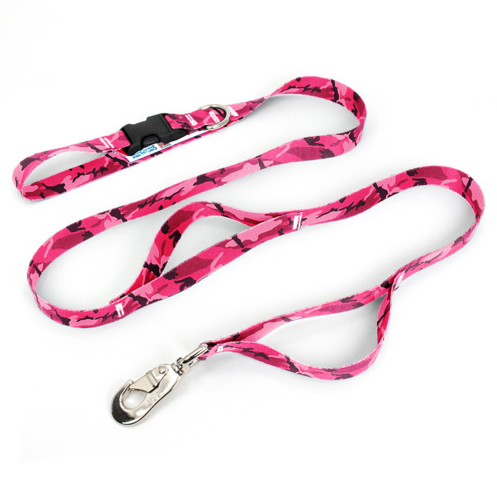 Pink Camo Fab Grab Leash - Made in USA