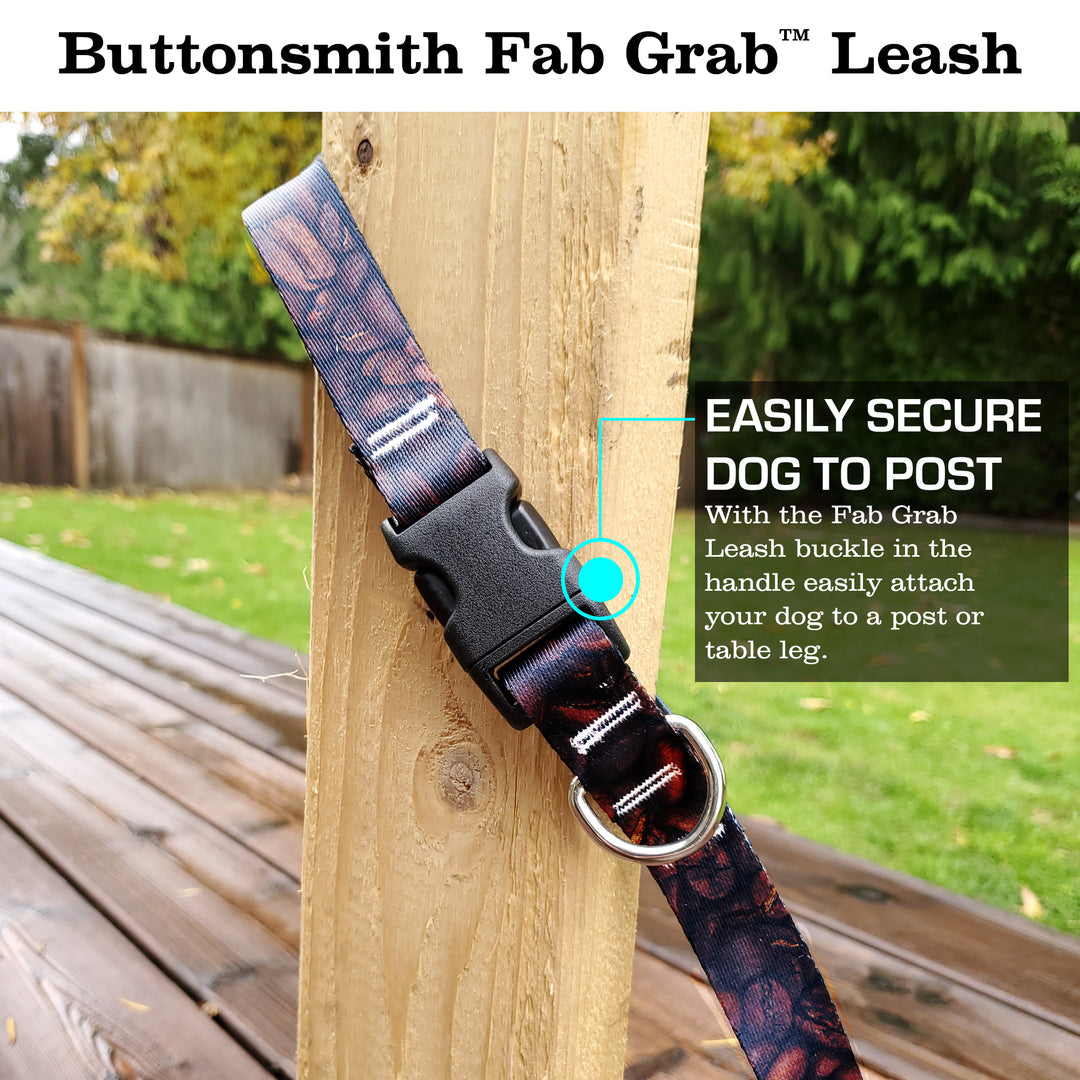 Coffee Beans Fab Grab Leash - Made in USA