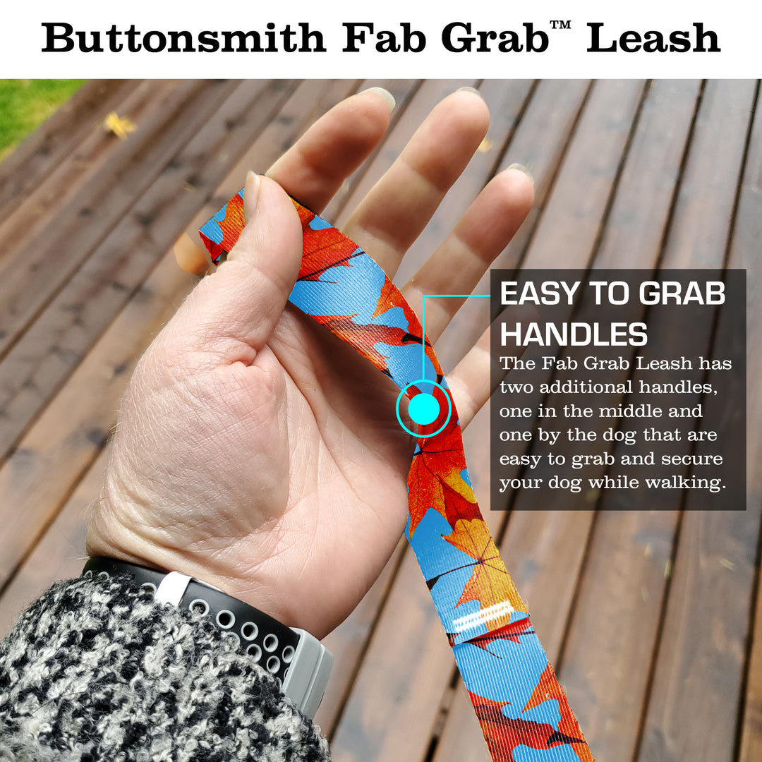 Fall Leaves Fab Grab Leash - Made in USA