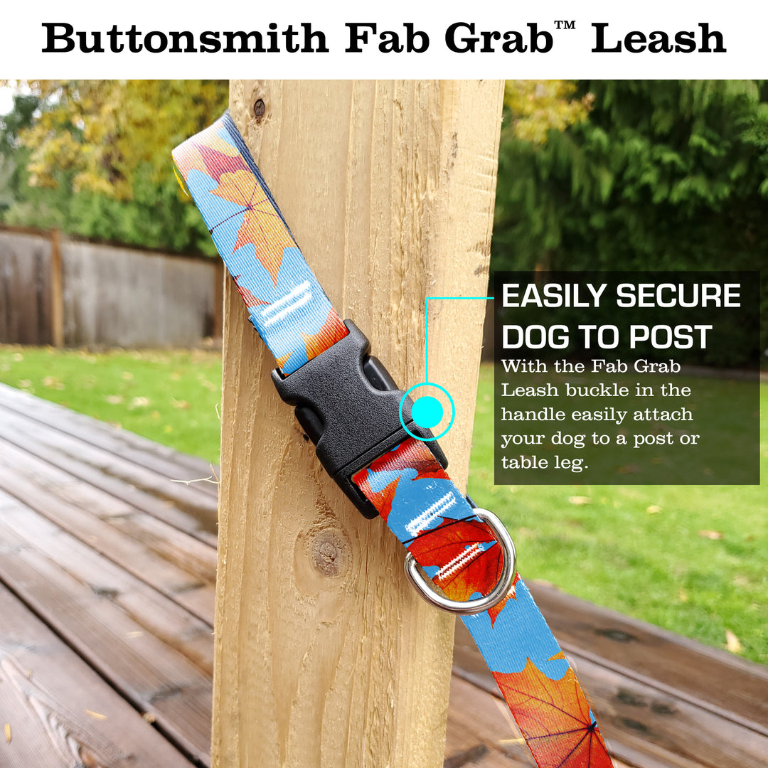 Fall Leaves Fab Grab Leash - Made in USA