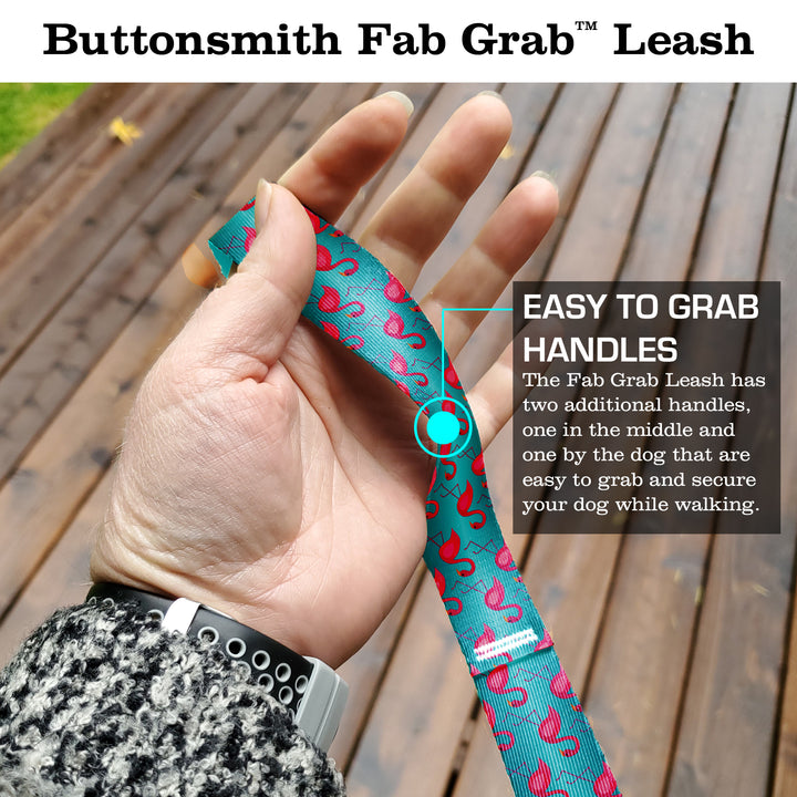 Flamingos Fab Grab Leash - Made in USA