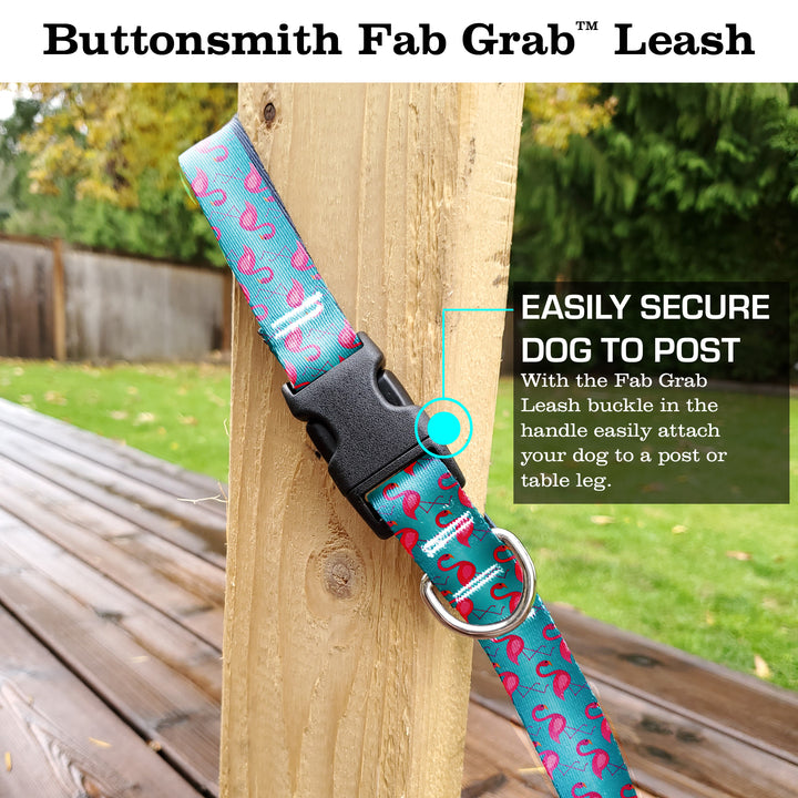 Flamingos Fab Grab Leash - Made in USA