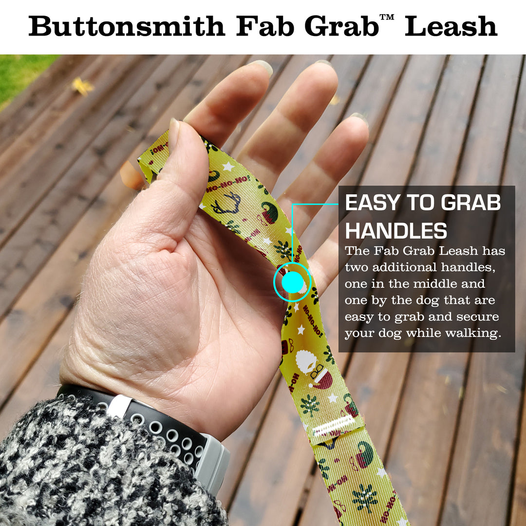 Golden Santa Fab Grab Leash - Made in USA