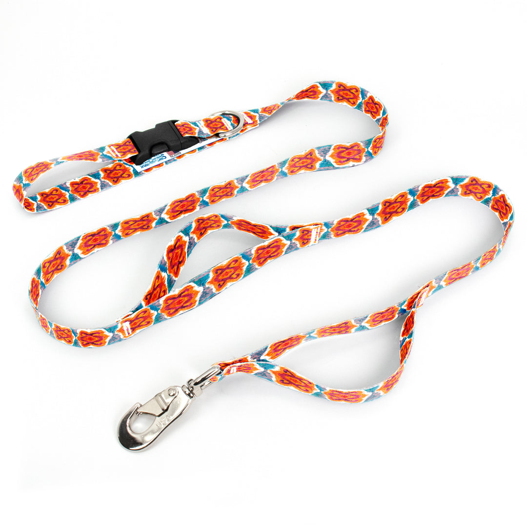 Ikat Blossom Fab Grab Leash - Made in USA