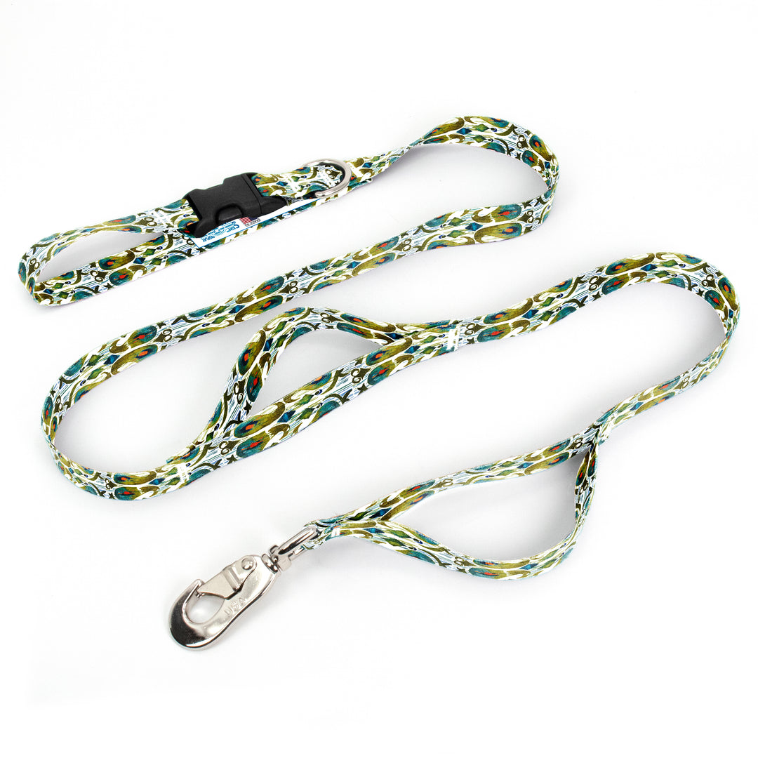 Ikat Cucumber Fab Grab Leash - Made in USA