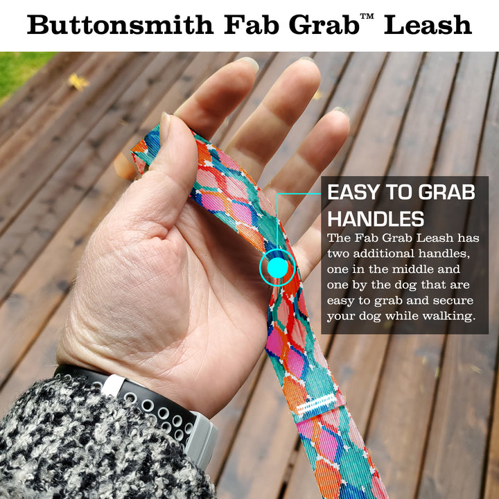 Ikat Marmalade Fab Grab Leash - Made in USA