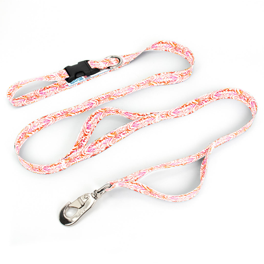 Ikat Rose Fab Grab Leash - Made in USA