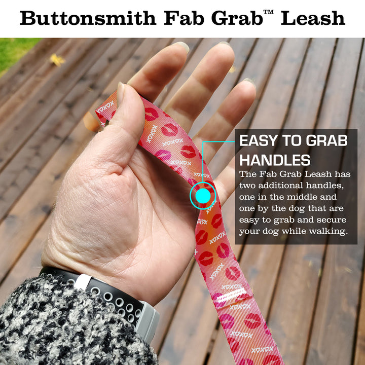 Kisses Blush Fab Grab Leash - Made in USA