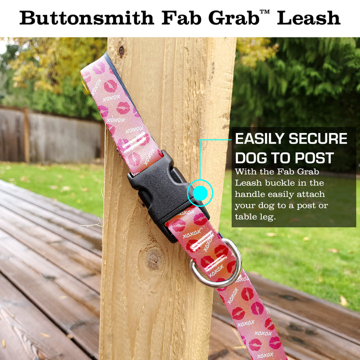 Kisses Blush Fab Grab Leash - Made in USA