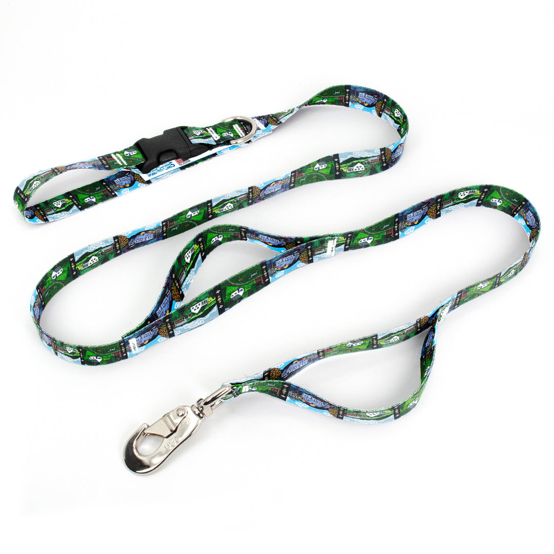 Rebecca McGovern Farm Houses Fab Grab Leash - Made in USA