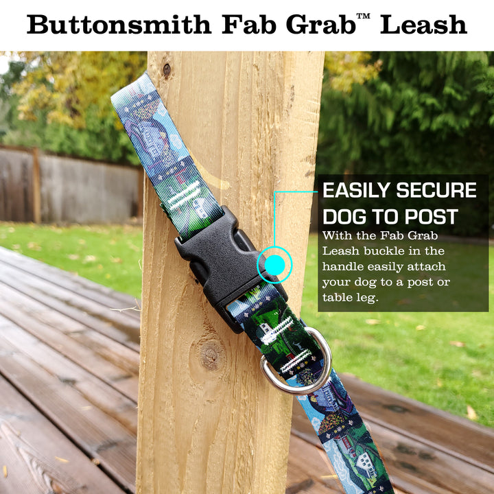 Rebecca McGovern Farm Houses Fab Grab Leash - Made in USA