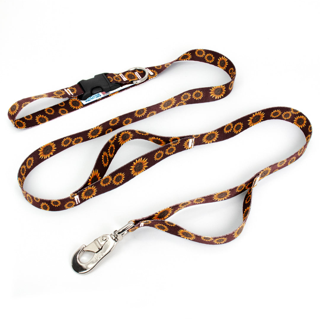 Rebecca McGovern Sunflowers Fab Grab Leash - Made in USA