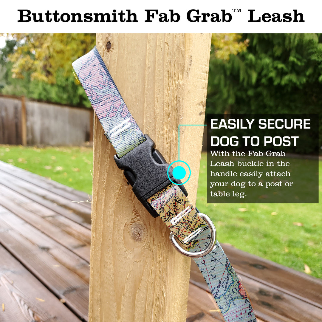 Map Fab Grab Leash - Made in USA