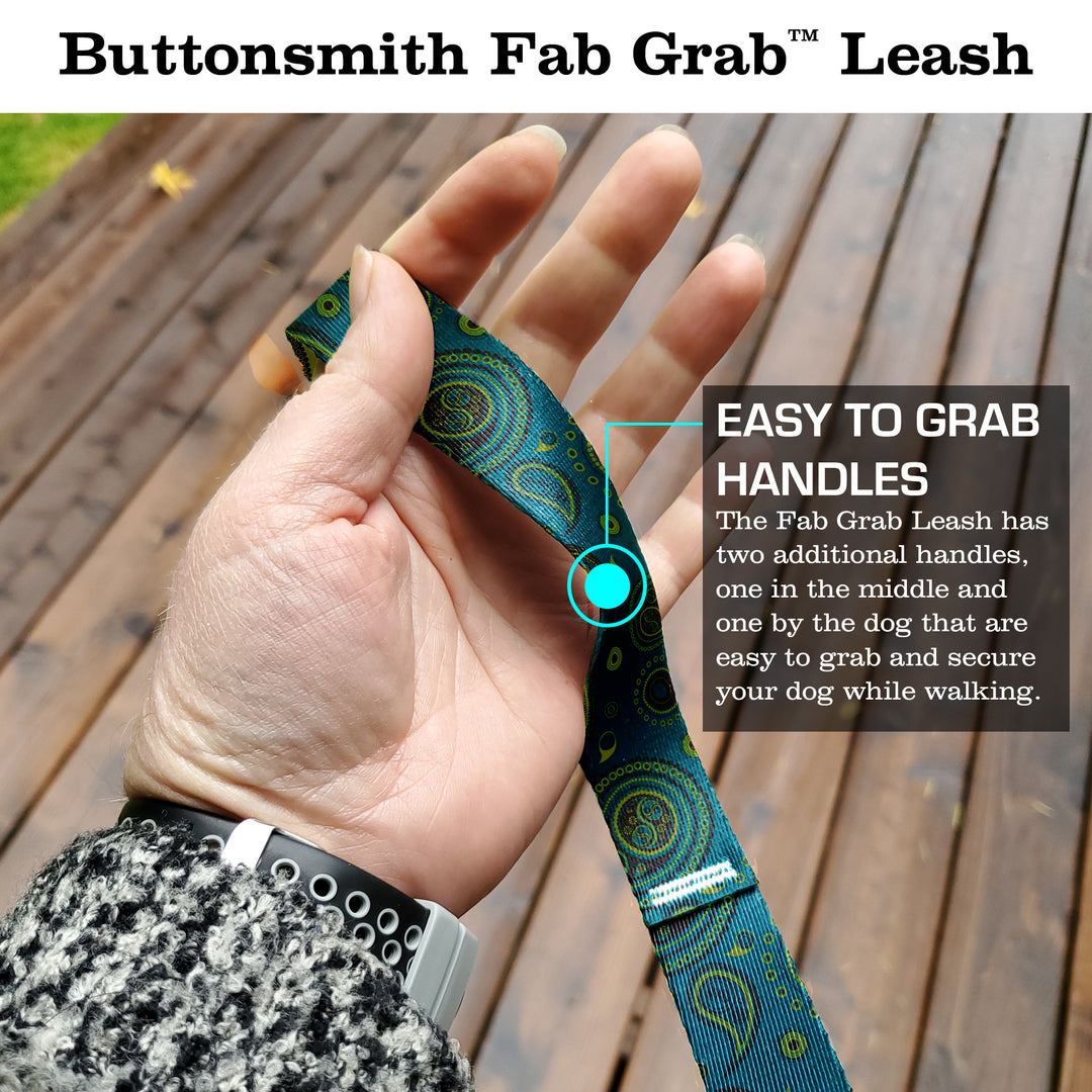 Paisley Fab Grab Leash - Made in USA