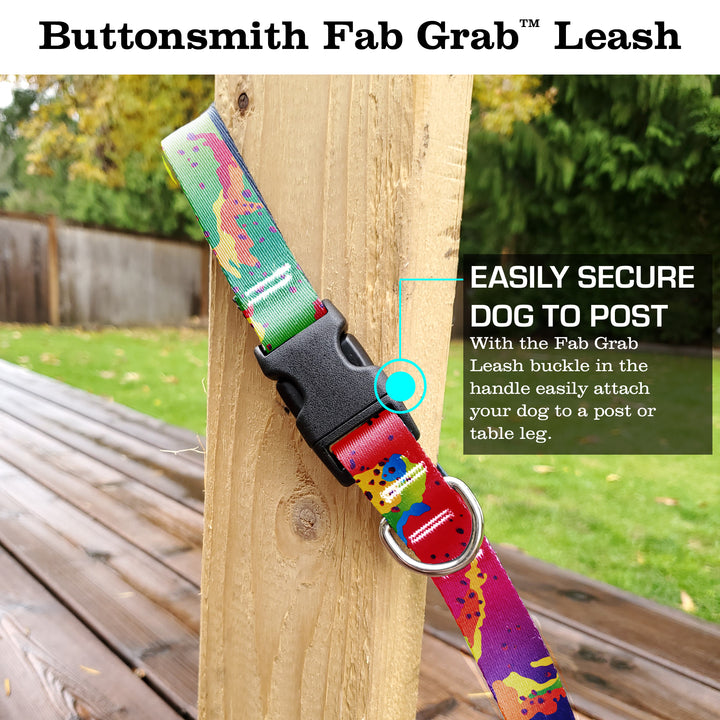 Rainbow Camo Chip Fab Grab Leash - Made in USA