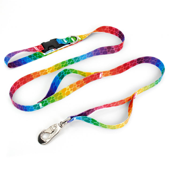 Rainbow Dots Fab Grab Leash - Made in USA