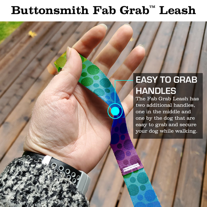 Rainbow Dots Fab Grab Leash - Made in USA