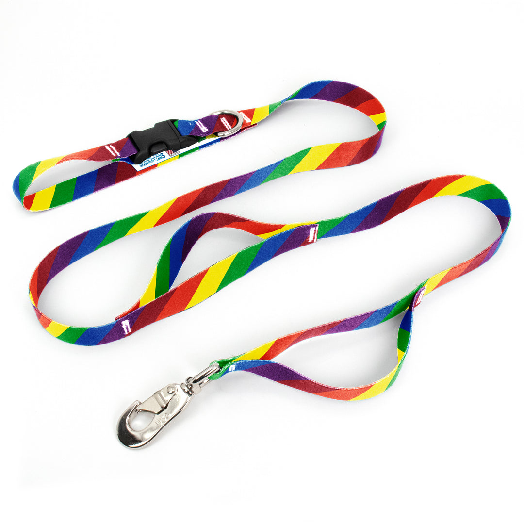 Rainbow Flag Fab Grab Leash - Made in USA