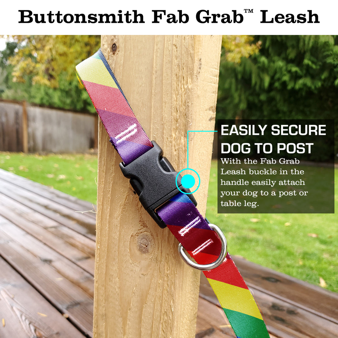 Rainbow Flag Fab Grab Leash - Made in USA