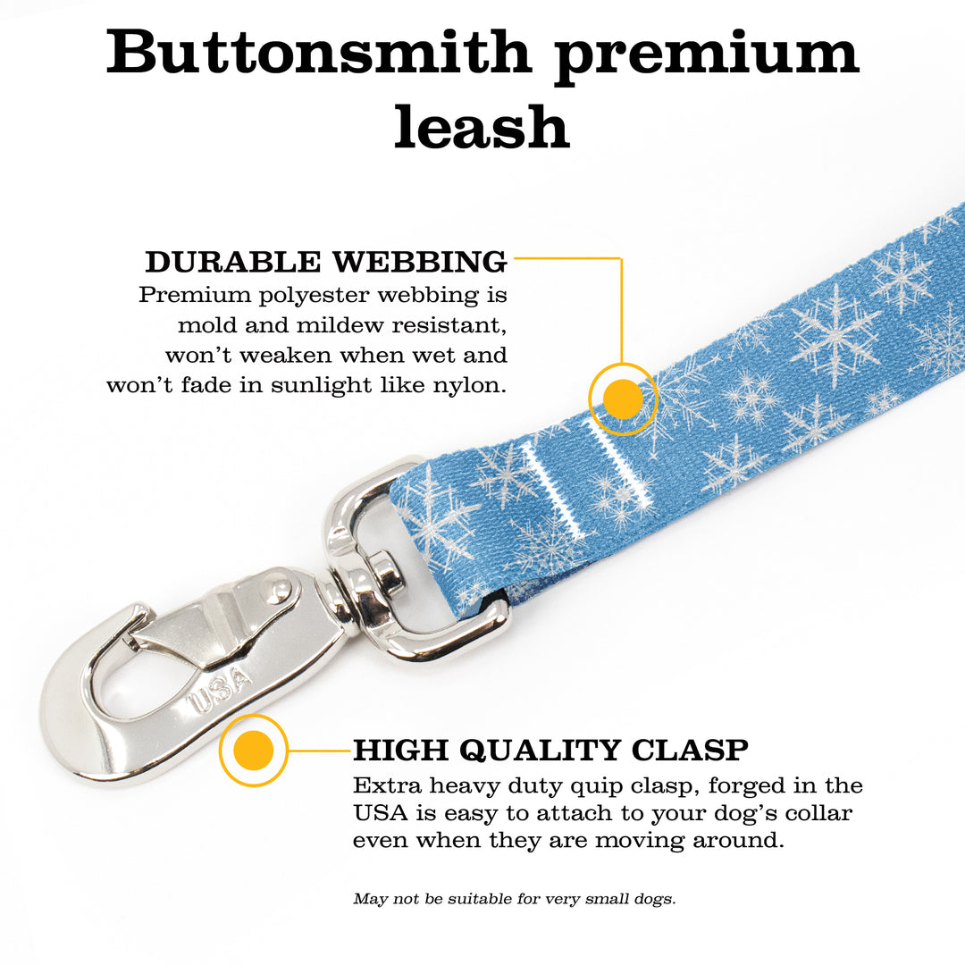 Snowflake Fab Grab Leash - Made in USA