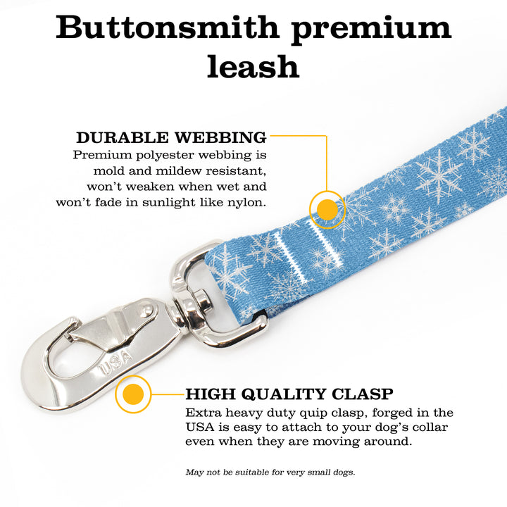 Snowflake Fab Grab Leash - Made in USA