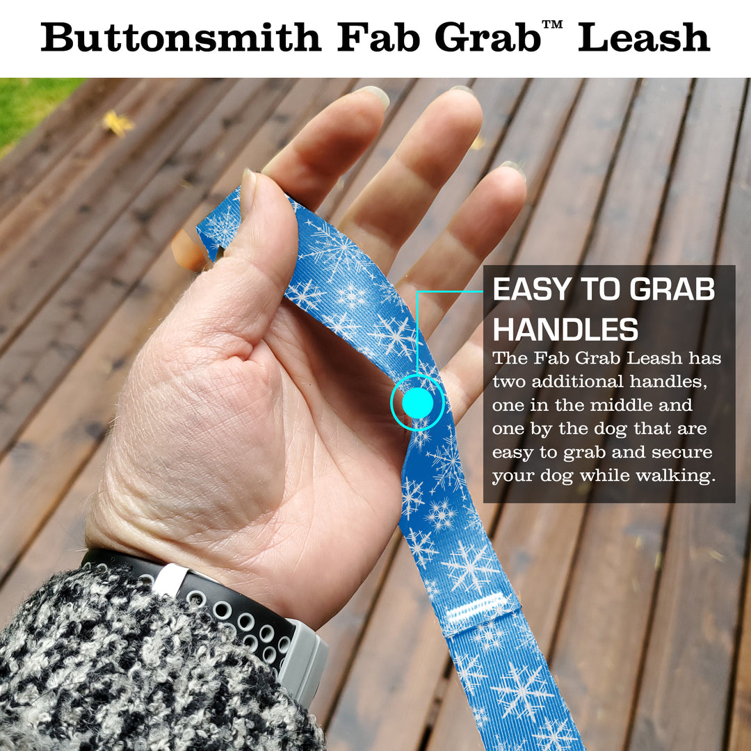 Snowflake Fab Grab Leash - Made in USA