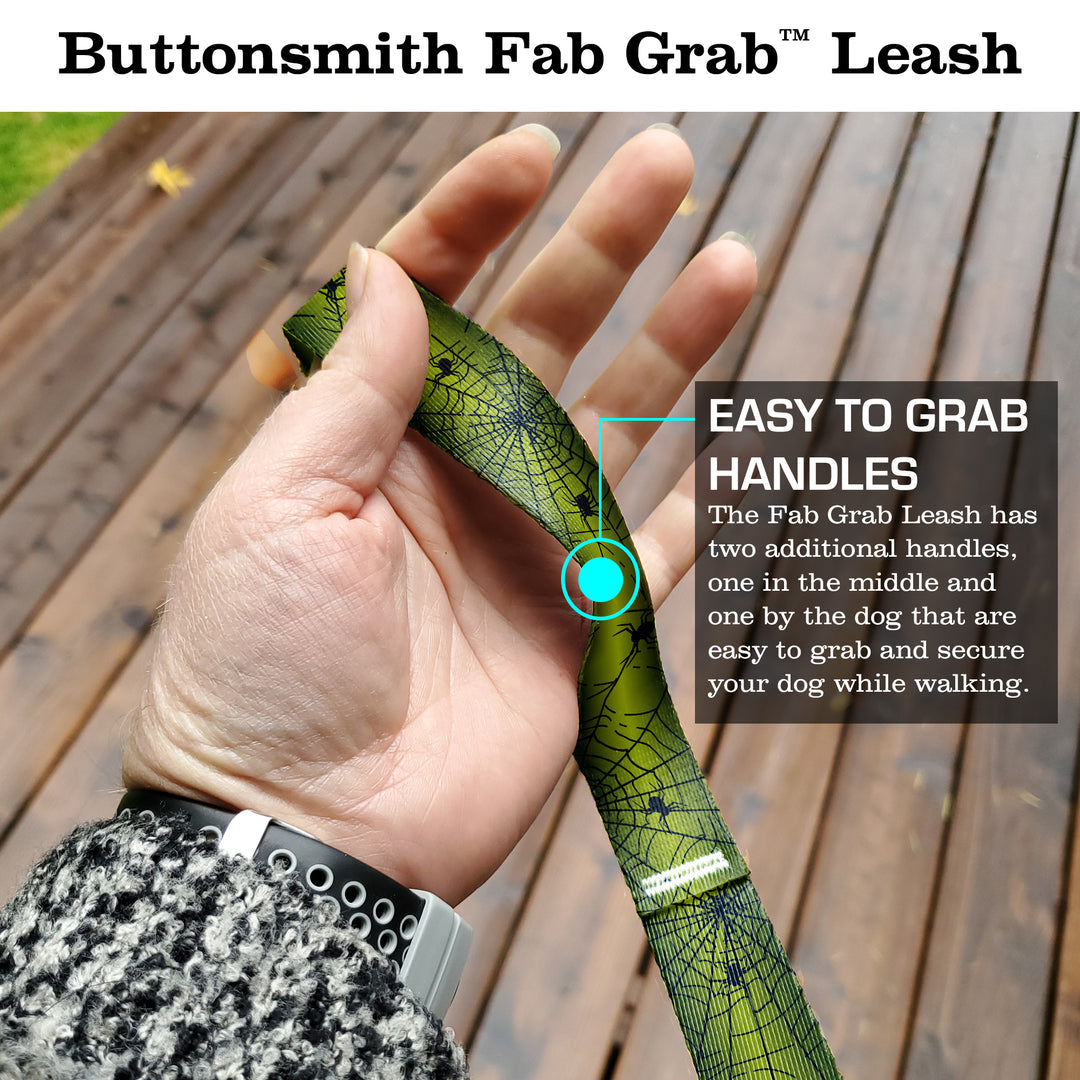 Spider Web Fab Grab Leash - Made in USA