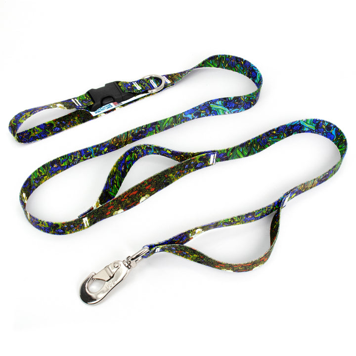 VanGogh Iris Fab Grab Leash - Made in USA