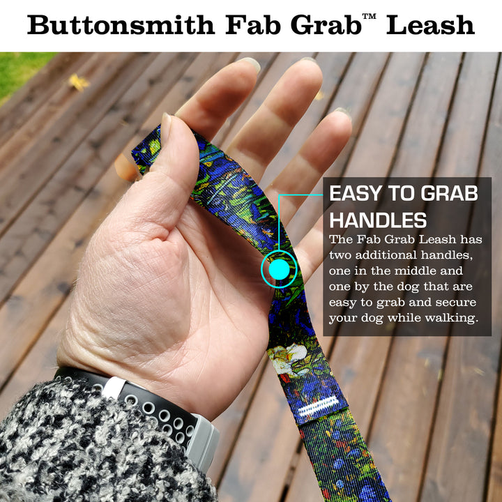 VanGogh Iris Fab Grab Leash - Made in USA