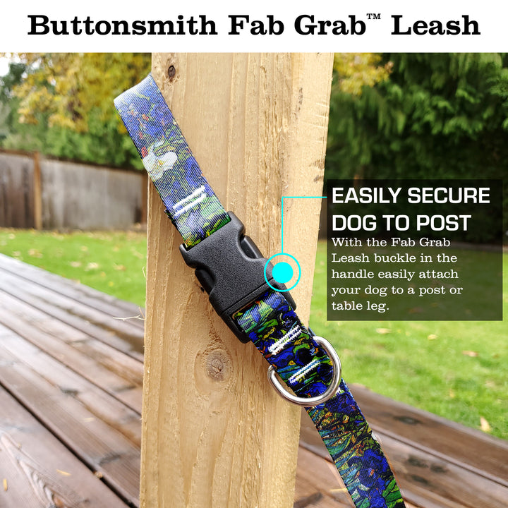 VanGogh Iris Fab Grab Leash - Made in USA