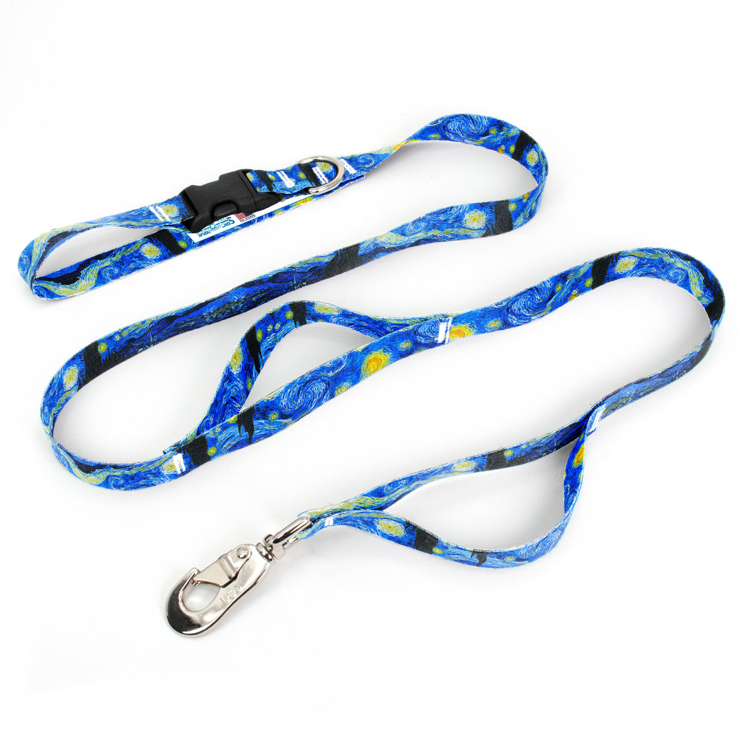 VanGogh Starry Night Fab Grab Leash - Made in USA