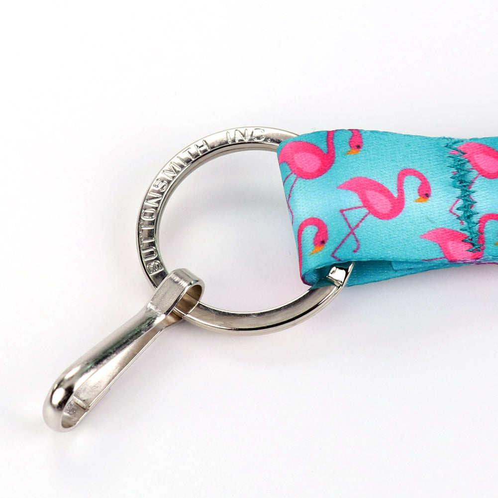 Buttonsmith Flamingos Wristlet Lanyard Made in USA - Buttonsmith Inc.