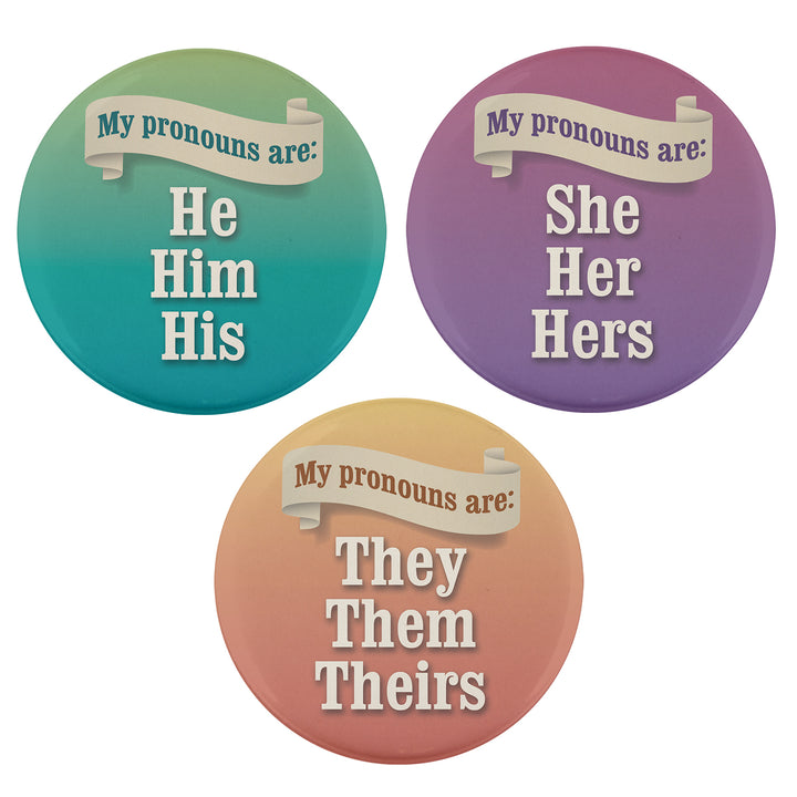 Banner 2.25" Pronoun Buttons