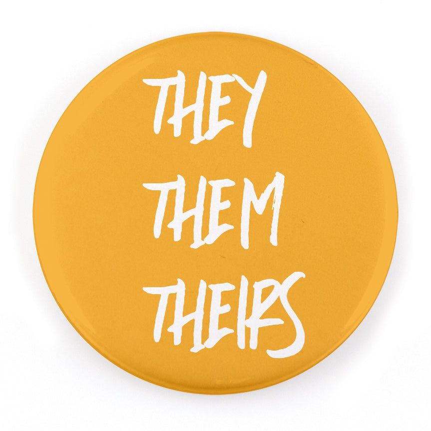 Handwritten 1.25" Pronoun Buttons