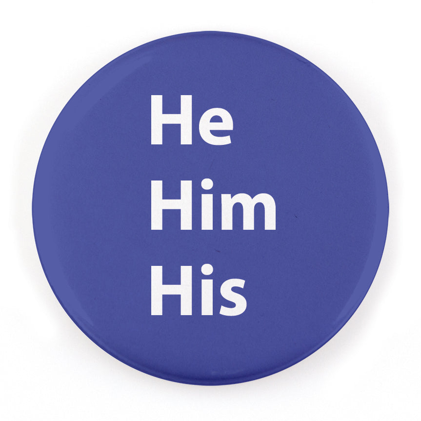 Block 1.25" Pronoun Buttons