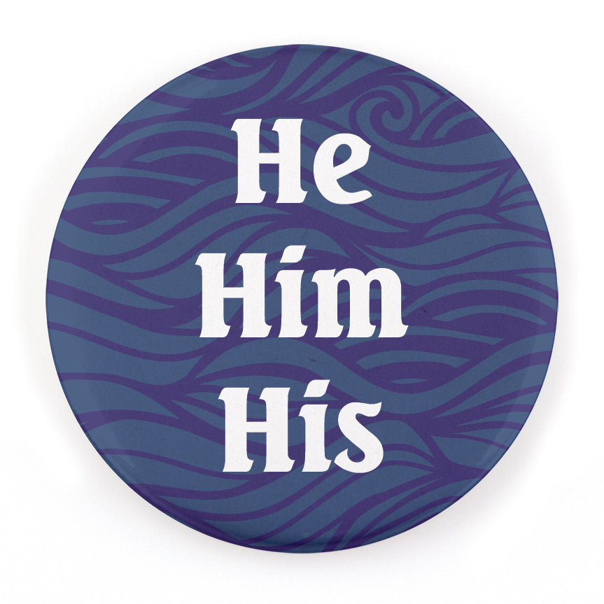 Waves 1.25" Pronoun Buttons