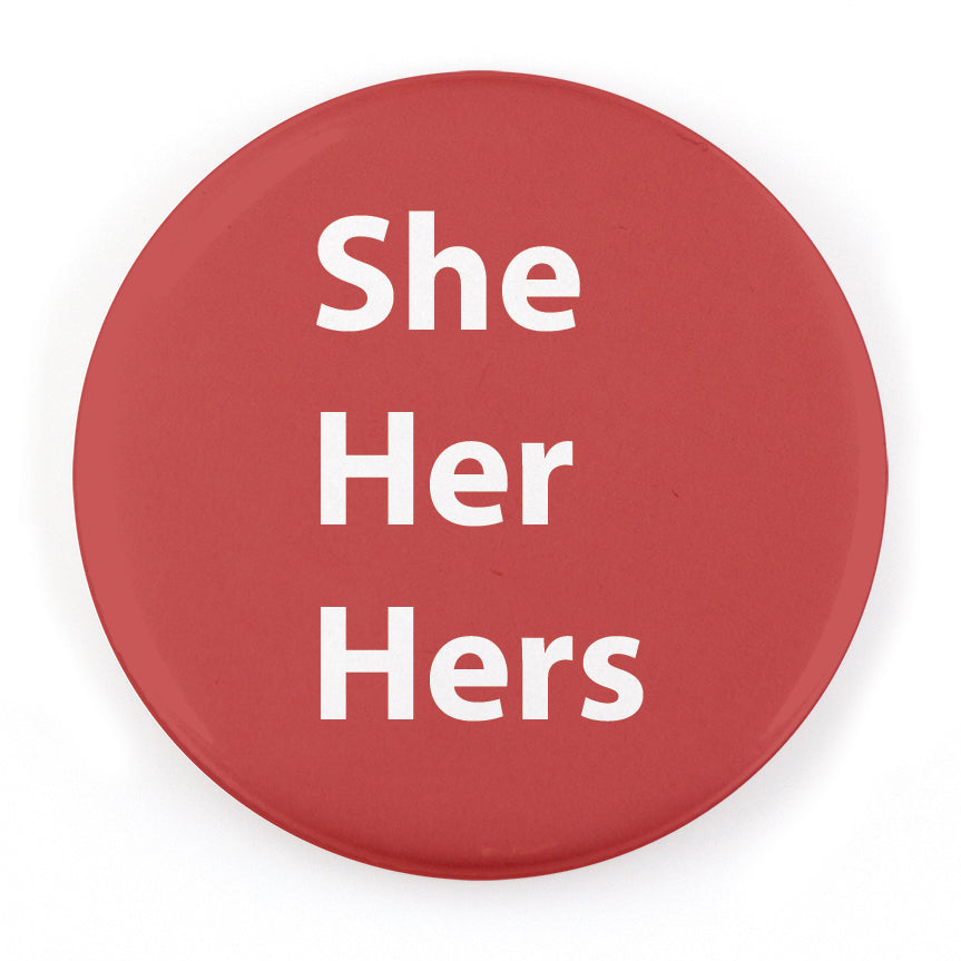 Block 1.25" Pronoun Buttons