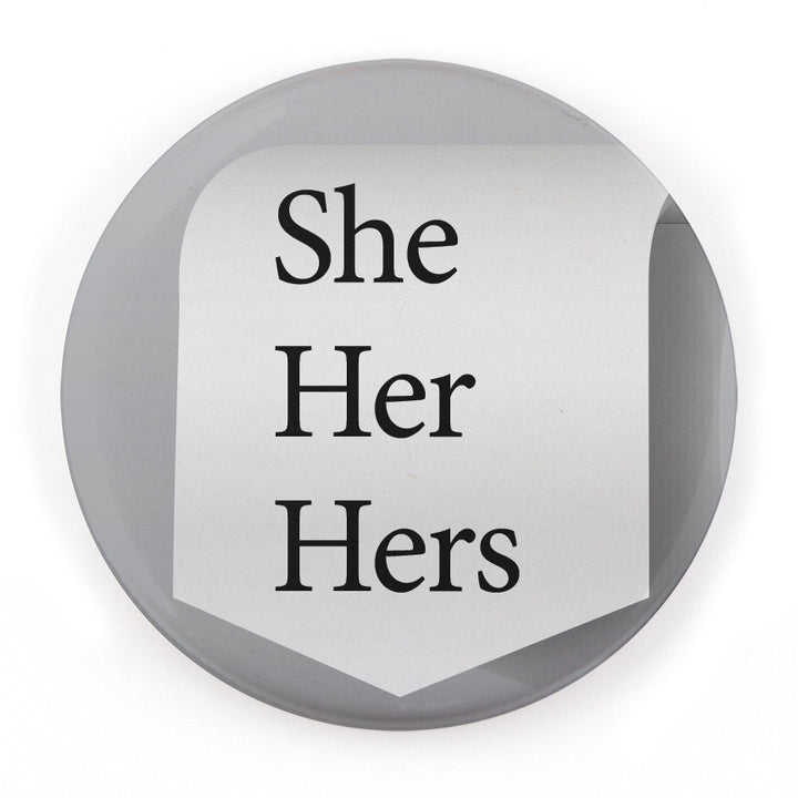 Greys 1.25" Pronoun Buttons