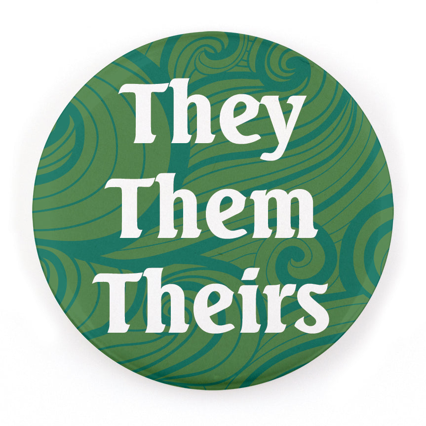 Waves 1.25" Pronoun Buttons